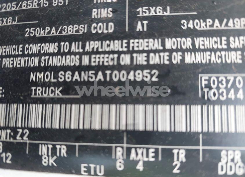 Photo 9 of 2010 Ford Transit CONNECT XL (VIN NM0LS6AN5AT004952)