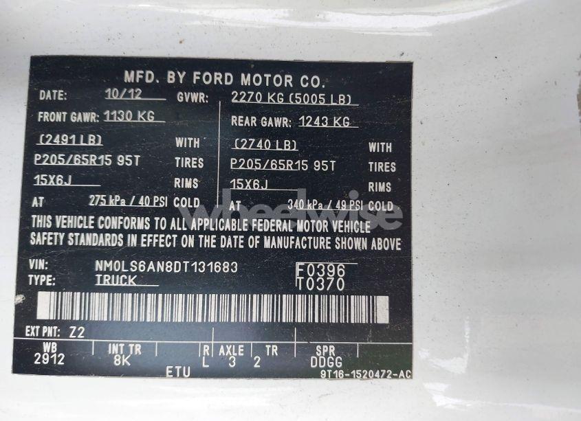 Photo 9 of 2013 Ford Transit CONNECT XL (VIN NM0LS6AN8DT131683)