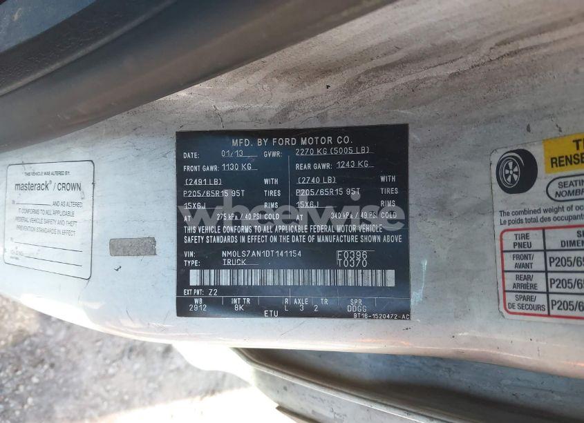 Photo 9 of 2013 Ford Transit CONNECT XL (VIN NM0LS7AN1DT141154)