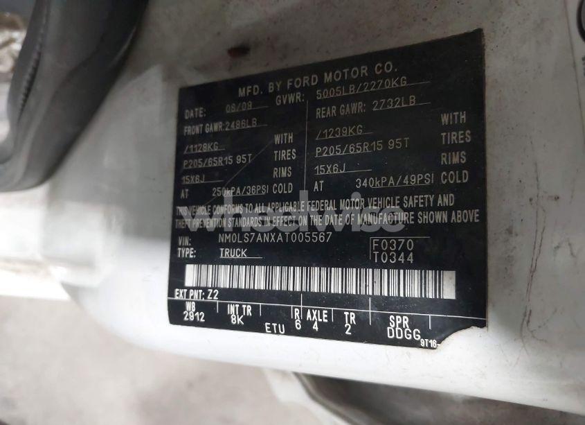 Photo 9 of 2010 Ford Transit CONNECT XL (VIN NM0LS7ANXAT005567)