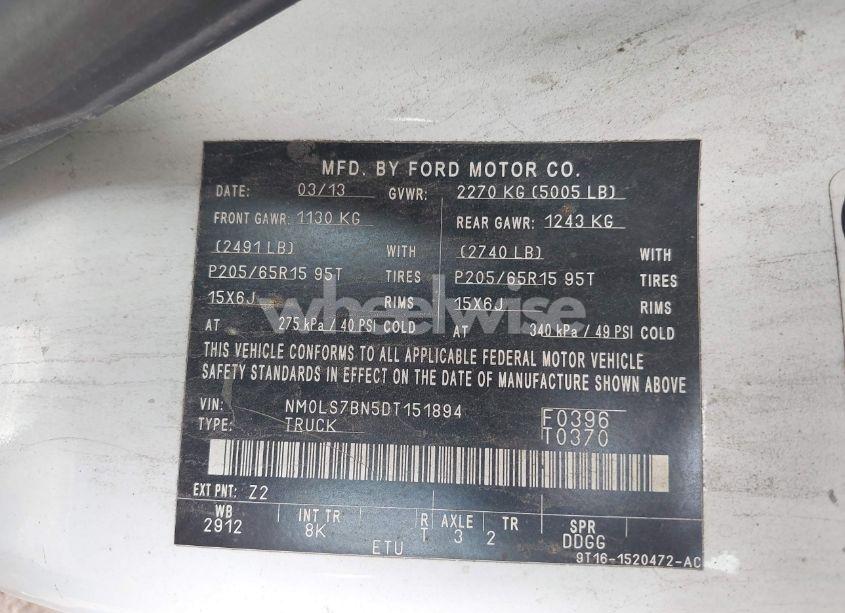 Photo 9 of 2013 Ford Transit CONNECT XLT (VIN NM0LS7BN5DT151894)