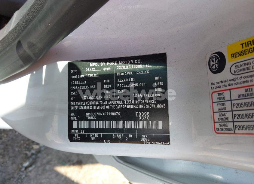 Photo 9 of 2012 Ford Transit CONNECT XLT (VIN NM0LS7BNXCT119070)