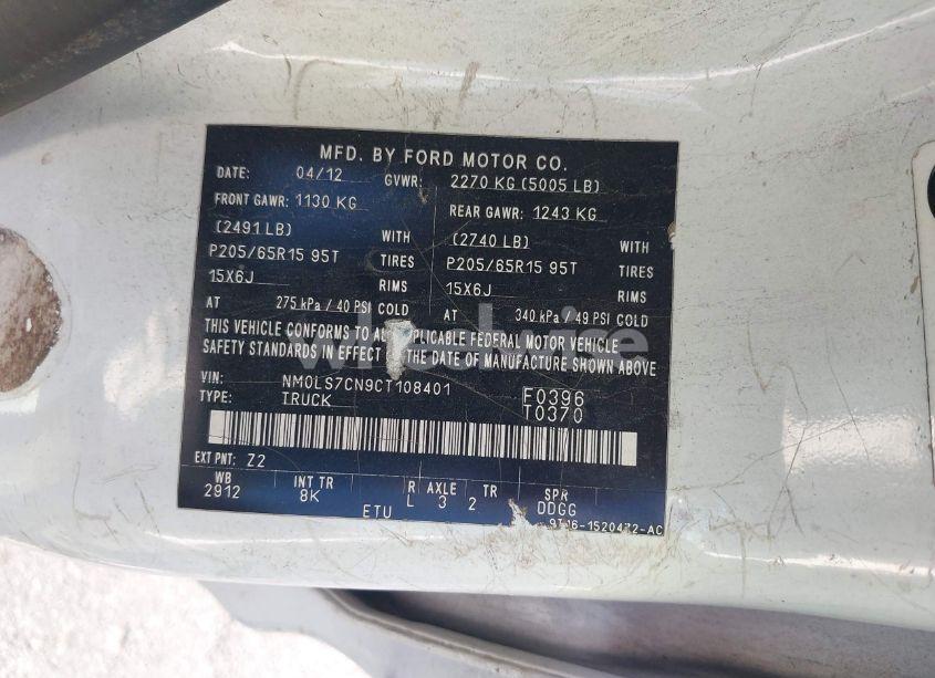 Photo 9 of 2012 Ford Transit CONNECT XL (VIN NM0LS7CN9CT108401)