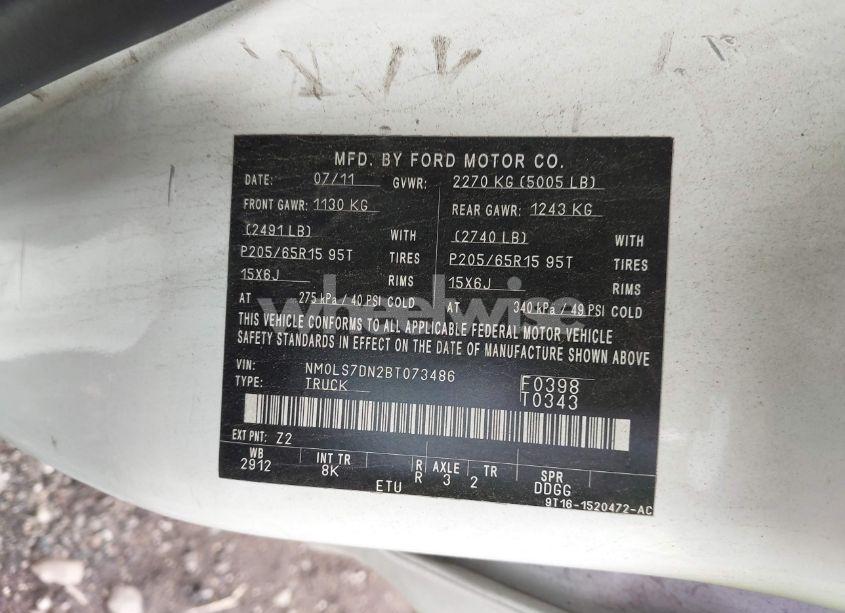 Photo 9 of 2011 Ford Transit CONNECT XLT (VIN NM0LS7DN2BT073486)