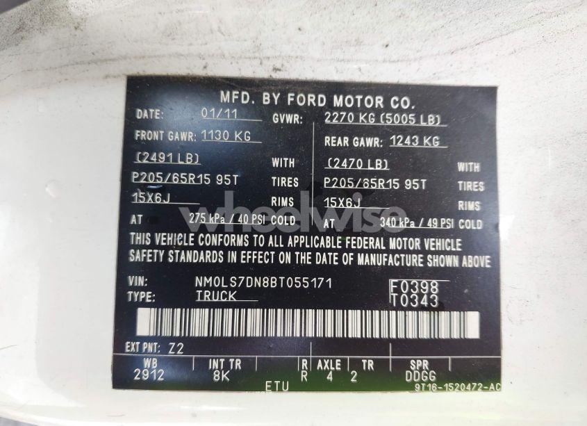 Photo 9 of 2011 Ford Transit CONNECT XLT (VIN NM0LS7DN8BT055171)