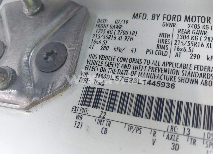 Photo 9 of 2020 Ford Transit CONNECT XL CARGO VAN (VIN NM0LS7E23L1445936)