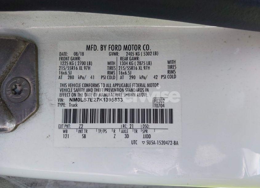 Photo 9 of 2019 Ford Transit CONNECT XL (VIN NM0LS7E27K1395833)