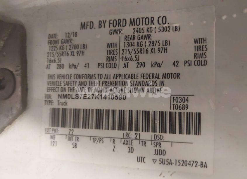 Photo 9 of 2019 Ford Transit CONNECT XL (VIN NM0LS7E27K1410590)