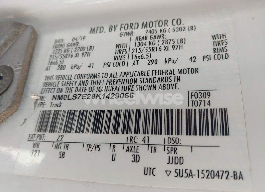 Photo 9 of 2019 Ford Transit CONNECT XL (VIN NM0LS7E28K1429066)