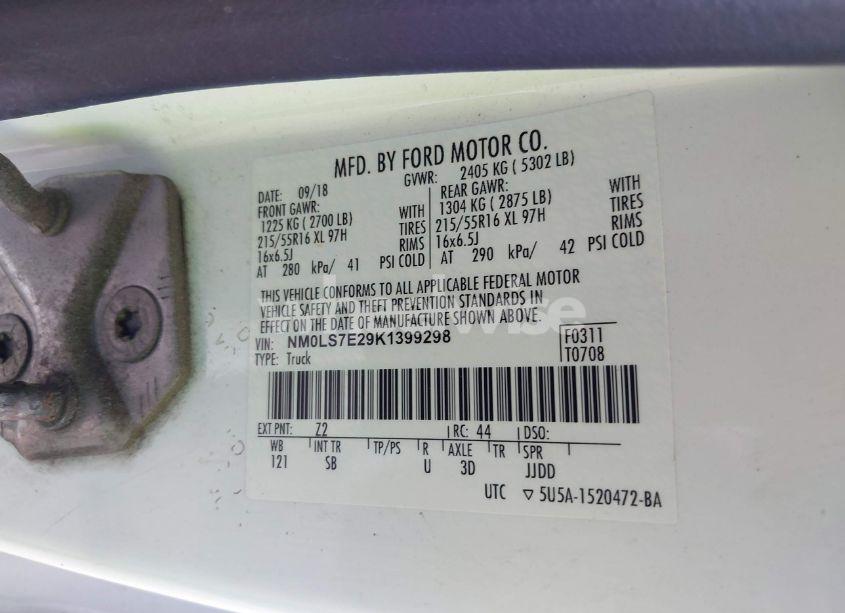 Photo 9 of 2019 Ford Transit CONNECT XL (VIN NM0LS7E29K1399298)