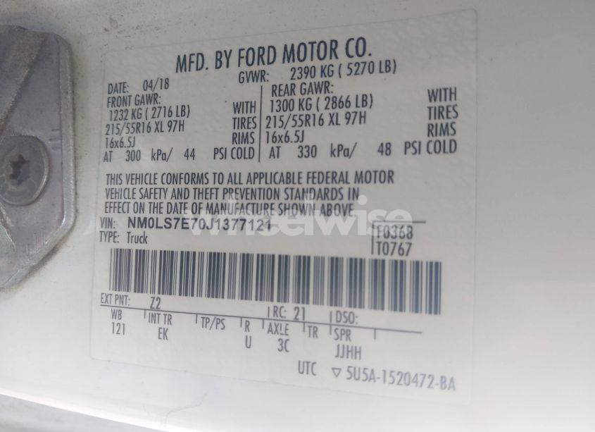 Photo 9 of 2018 Ford Transit CONNECT XL (VIN NM0LS7E70J1377121)