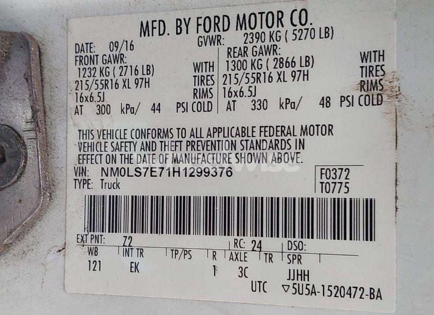 Photo 9 of 2017 Ford Transit CONNECT XL (VIN NM0LS7E71H1299376)