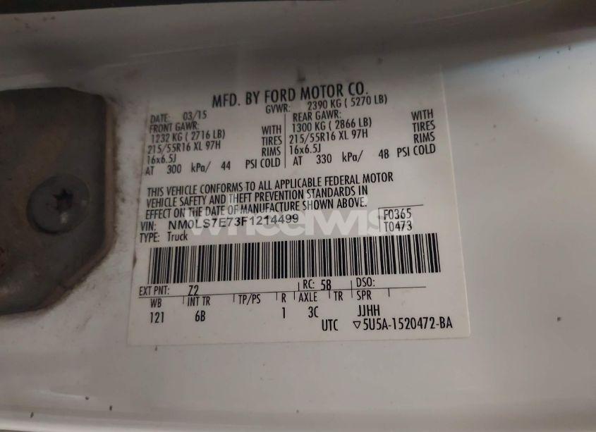 Photo 9 of 2015 Ford Transit CONNECT XL (VIN NM0LS7E73F1214499)