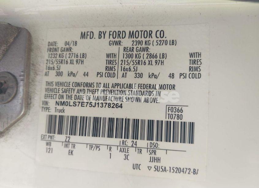 Photo 9 of 2018 Ford Transit CONNECT XL (VIN NM0LS7E75J1378264)