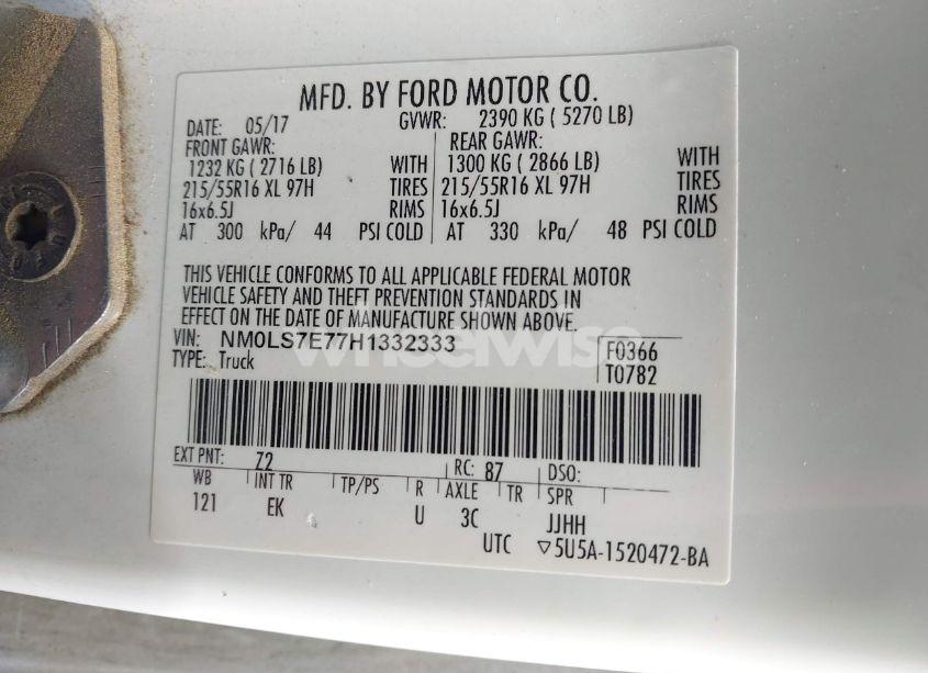 Photo 9 of 2017 Ford Transit CONNECT XL (VIN NM0LS7E77H1332333)