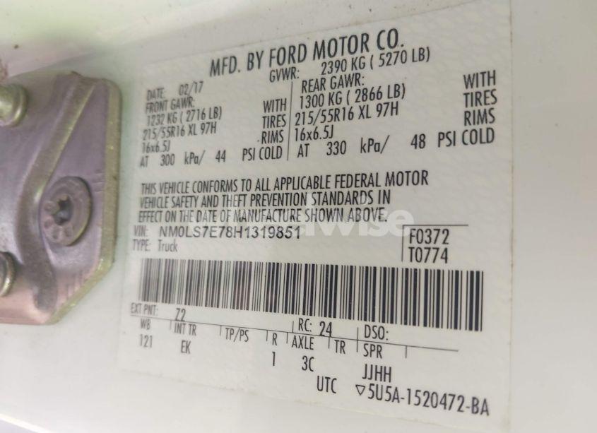 Photo 9 of 2017 Ford Transit CONNECT XL (VIN NM0LS7E78H1219851)