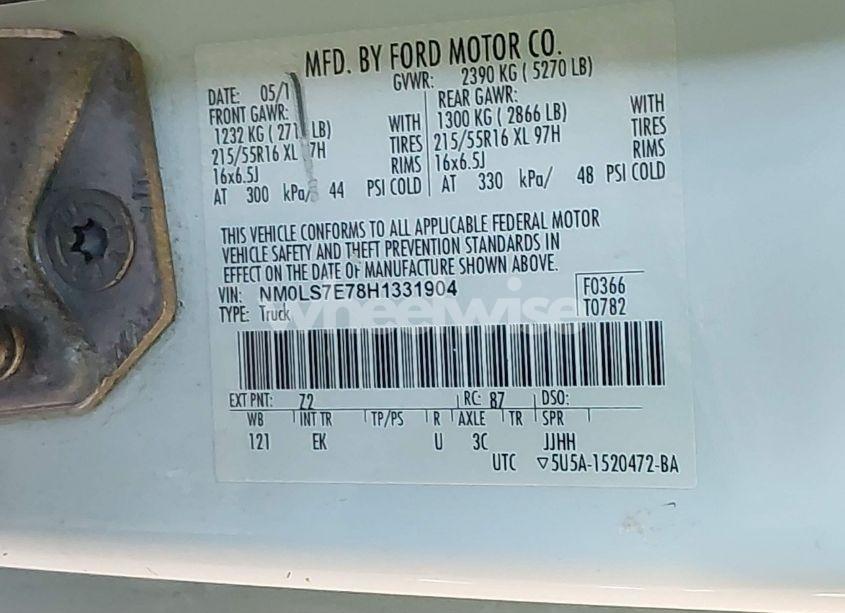 Photo 9 of 2017 Ford Transit CONNECT XL (VIN NM0LS7E78H1331904)