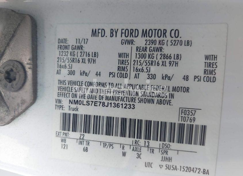 Photo 9 of 2018 Ford Transit CONNECT XL (VIN NM0LS7E78J1361233)