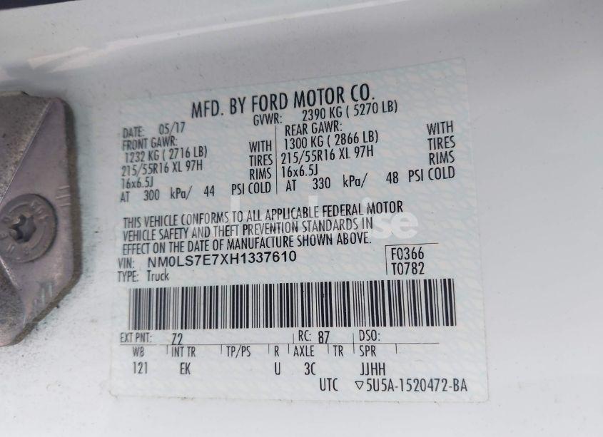 Photo 8 of 2017 Ford Transit CONNECT XL (VIN NM0LS7E7XH1337610)