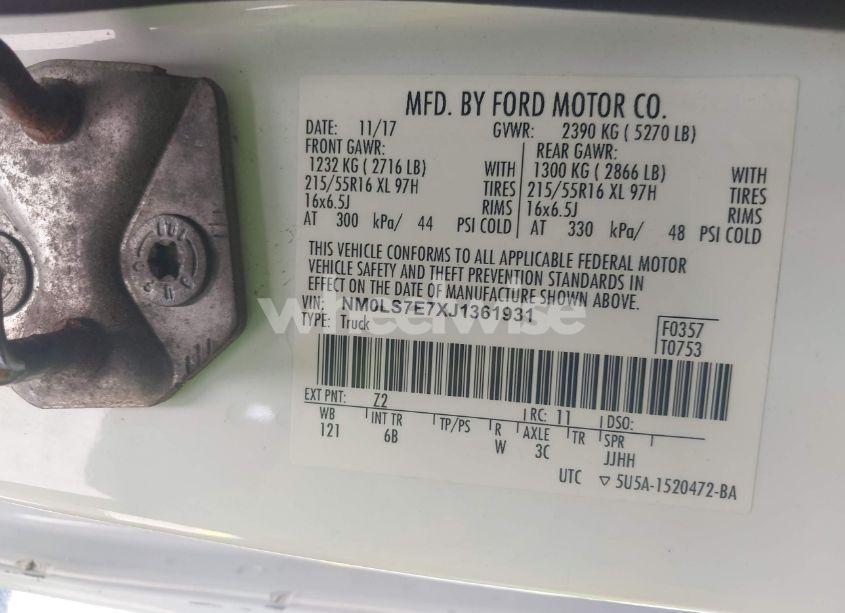 Photo 9 of 2018 Ford Transit CONNECT XL (VIN NM0LS7E7XJ1361931)