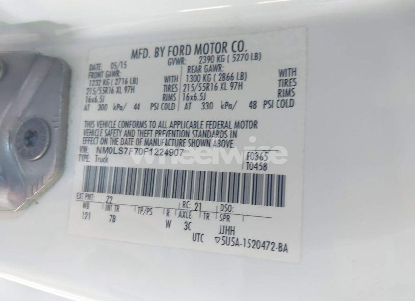 Photo 9 of 2015 Ford Transit CONNECT XLT (VIN NM0LS7F70F1224907)