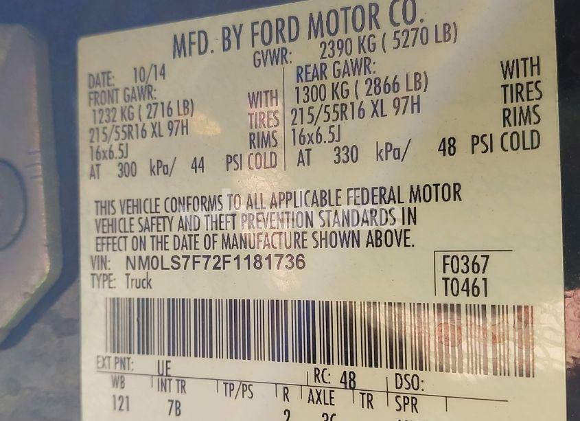 Photo 9 of 2015 Ford Transit CONNECT XLT (VIN NM0LS7F72F1181736)