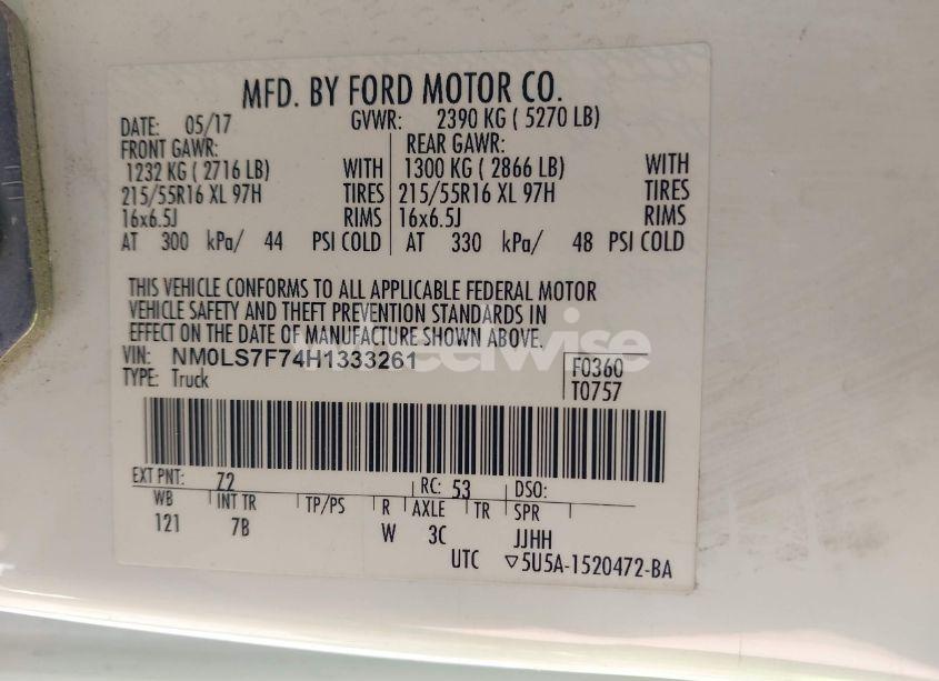 Photo 9 of 2017 Ford Transit CONNECT XLT (VIN NM0LS7F74H1333261)