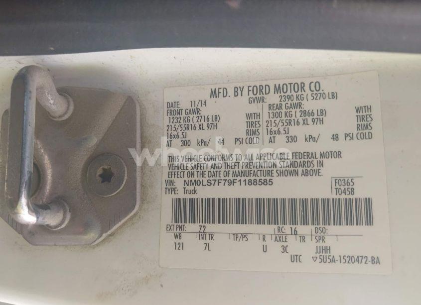 Photo 9 of 2015 Ford Transit CONNECT XLT (VIN NM0LS7F79F1188585)