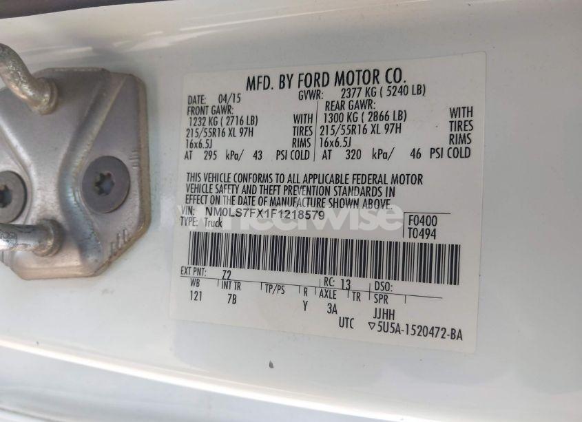 Photo 9 of 2015 Ford Transit CONNECT XLT (VIN NM0LS7FX1F1218579)