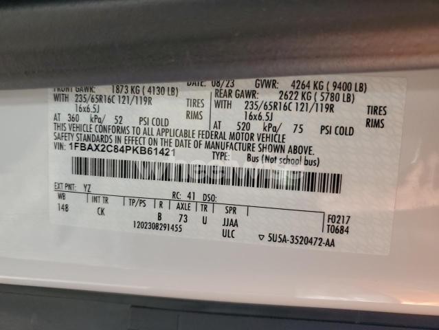 Photo 13 of 2023 FORD TRANSIT T-350 N/A (VIN NM0LS7S26N1513833)