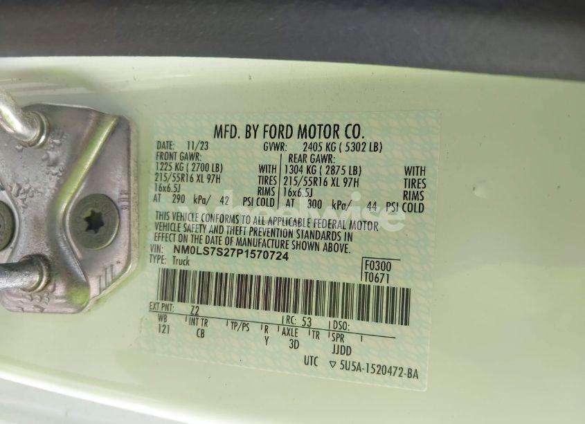 Photo 9 of 2023 Ford Transit CONNECT XL CARGO VAN (VIN NM0LS7S27P1570724)