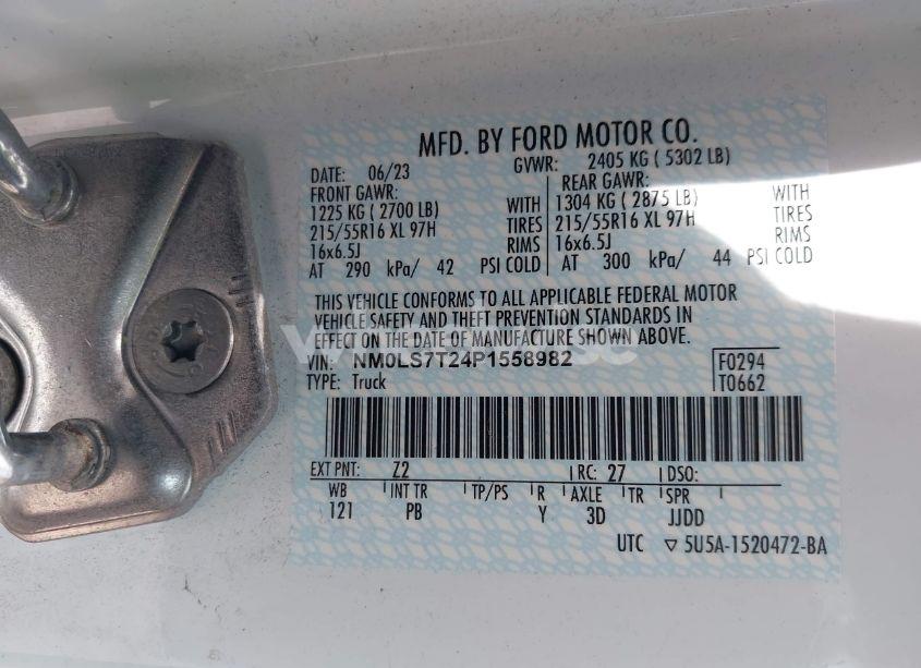 Photo 9 of 2023 Ford Transit CONNECT XLT CARGO VAN (VIN NM0LS7T24P1558982)