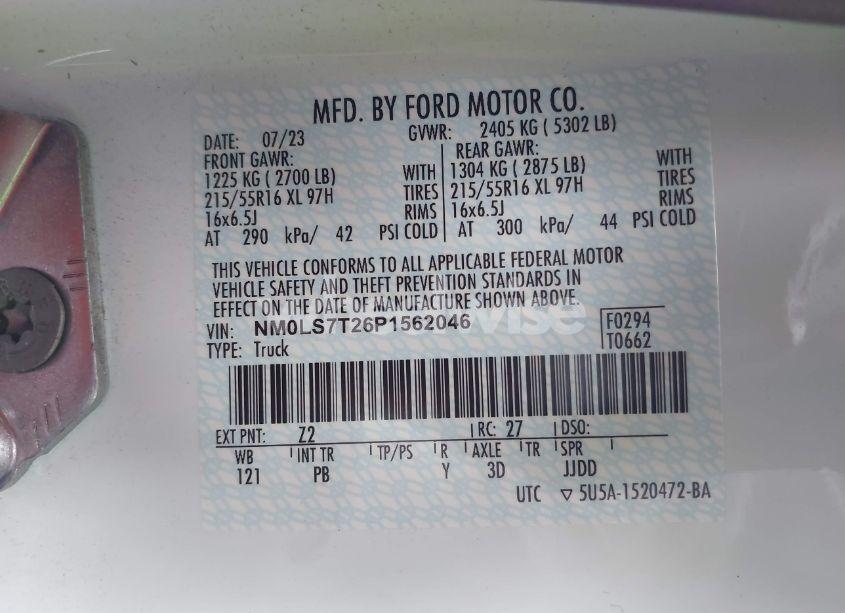 Photo 9 of 2023 Ford Transit CONNECT XLT CARGO VAN (VIN NM0LS7T26P1562046)