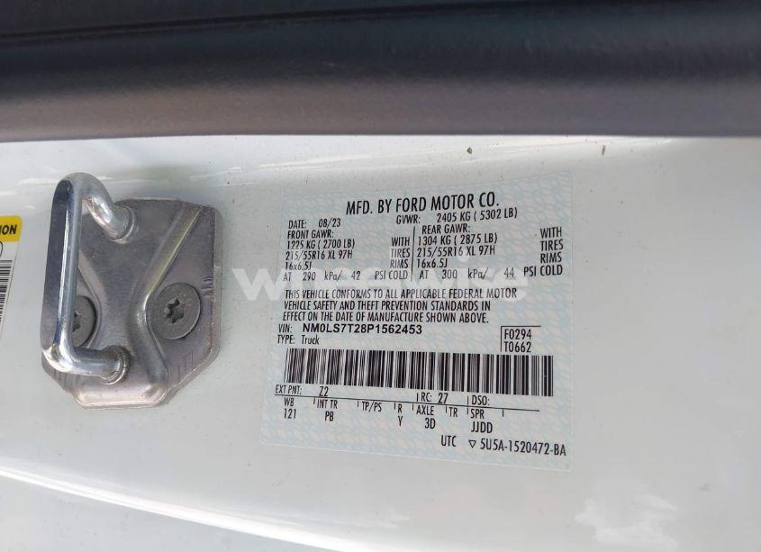 Photo 9 of 2023 Ford Transit CONNECT XLT CARGO VAN (VIN NM0LS7T28P1562453)