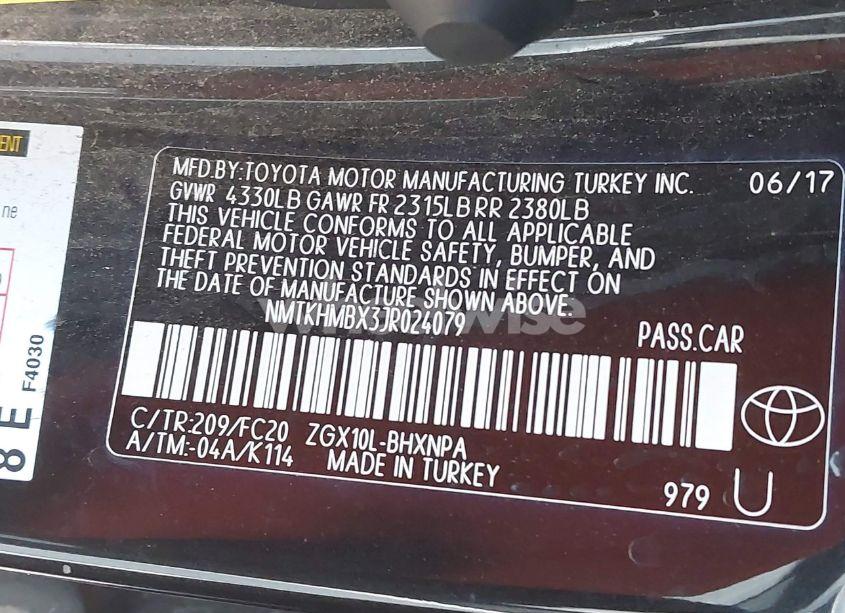 Photo 9 of 2018 Toyota C-hr XLE (VIN NMTKHMBX3JR024079)