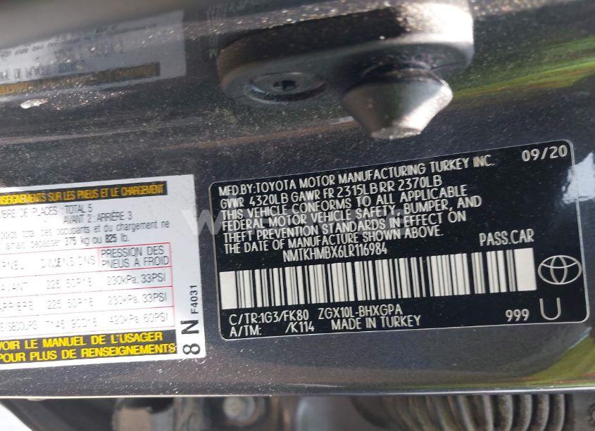 Photo 9 of 2020 Toyota C-hr XLE (VIN NMTKHMBX6LR116984)