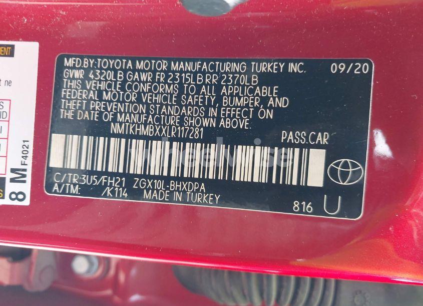 Photo 9 of 2020 Toyota C-hr LE (VIN NMTKHMBXXLR117281)