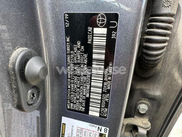 Photo 2 of 2020 TOYOTA C-HR XLE (VIN NNMTKHMBX2LR10585)