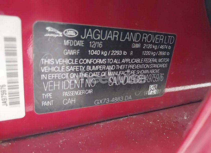 Photo 9 of 2017 Jaguar Xe 25T PREMIUM (VIN SAJAD4BG8HA975976)