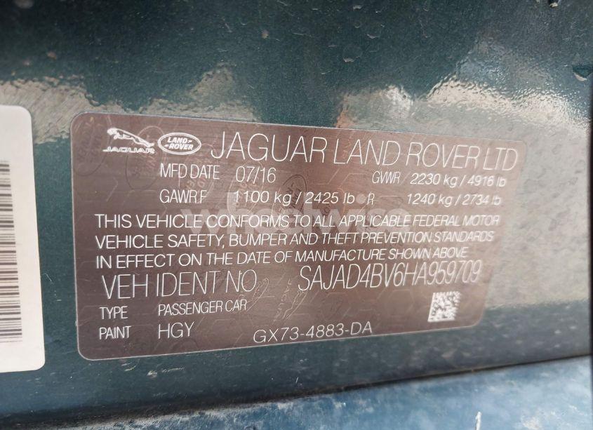 Photo 9 of 2017 Jaguar Xe 35T PREMIUM (VIN SAJAD4BV6HA959709)