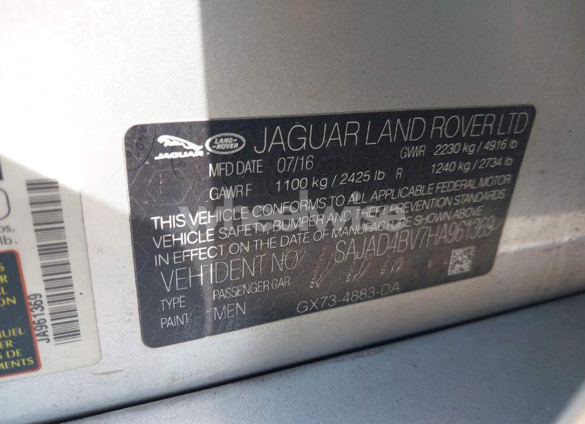 Photo 9 of 2017 Jaguar Xe (VIN SAJAD4BV7HA961369)