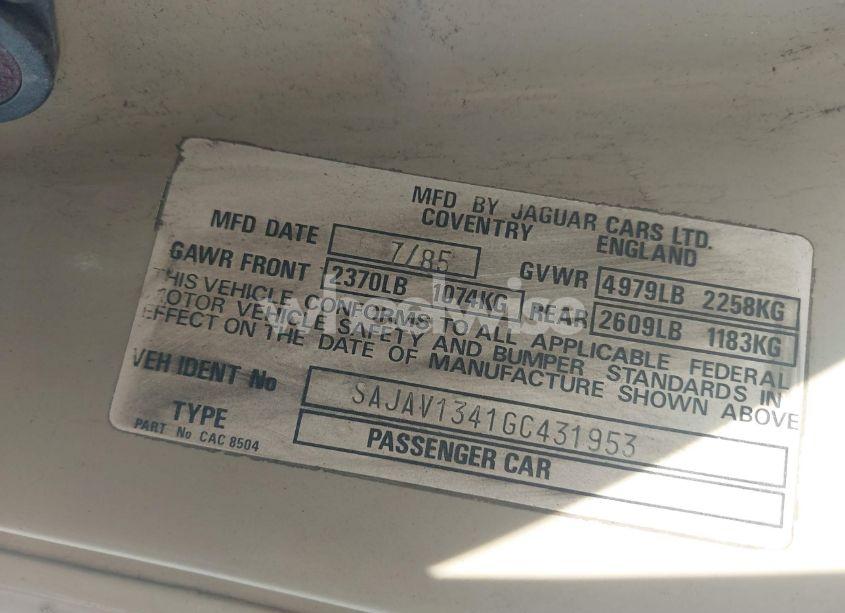 Photo 9 of 1986 Jaguar Xj6 N/A (VIN SAJAV1341GC431953)