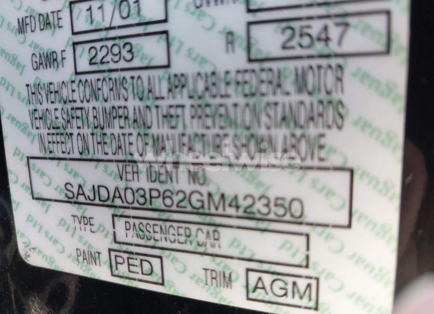 Photo 9 of 2002 Jaguar S-type 4.0L V8 (VIN SAJDA03P62GM42350)