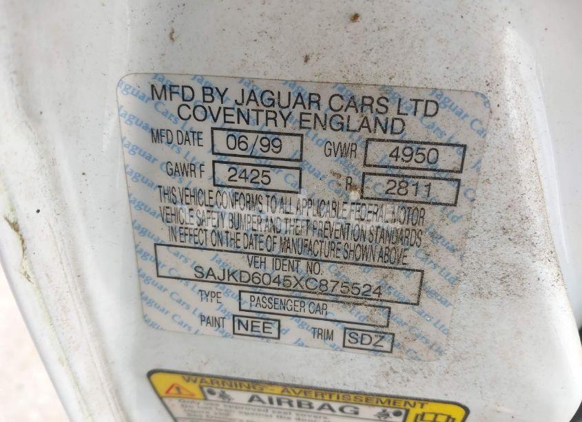 Photo 9 of 1999 Jaguar Xj8 VANDEN PLAS (VIN SAJKD6045XC875524)