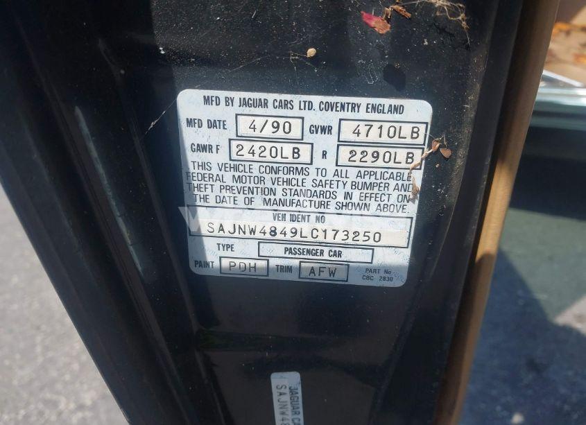 Photo 9 of 1990 Jaguar Xjs (VIN SAJNW4849LC173250)