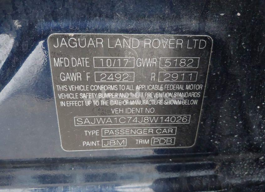 Photo 9 of 2018 Jaguar Xj R-SPORT (VIN SAJWA1C74J8W14026)