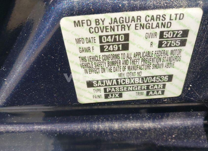 Photo 9 of 2011 Jaguar Xj (VIN SAJWA1CBXBLV04536)