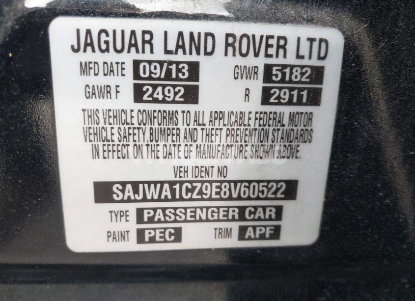 Photo 9 of 2014 Jaguar Xj (VIN SAJWA1CZ9E8V60522)