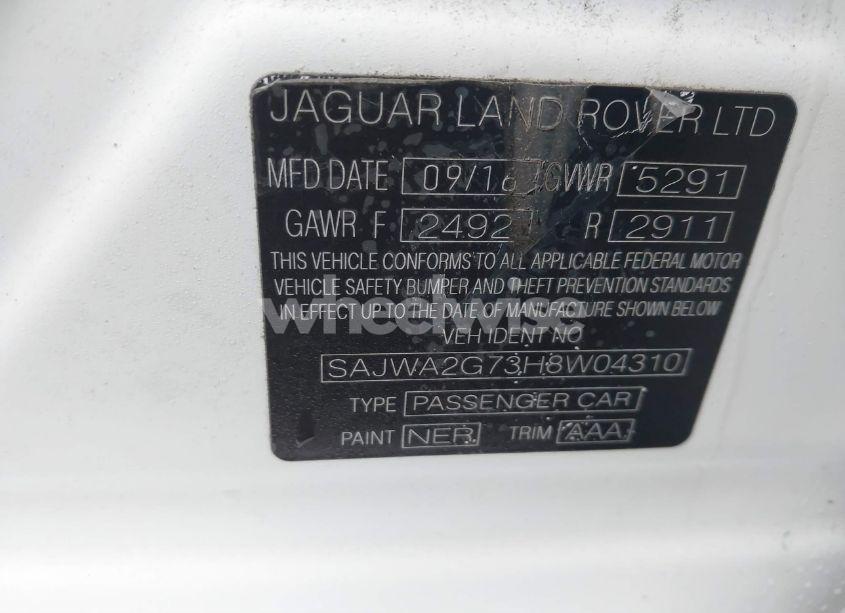 Photo 9 of 2017 Jaguar Xj XJL PORTFOLIO (VIN SAJWA2G73H8W04310)