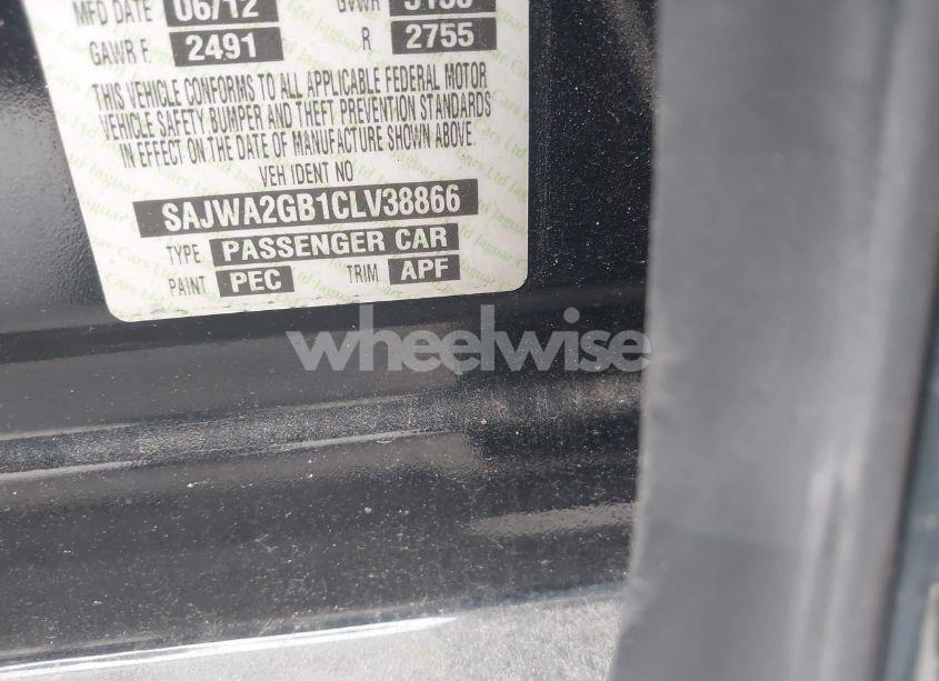 Photo 9 of 2012 Jaguar Xj XJL PORTFOLIO (VIN SAJWA2GB1CLV38866)